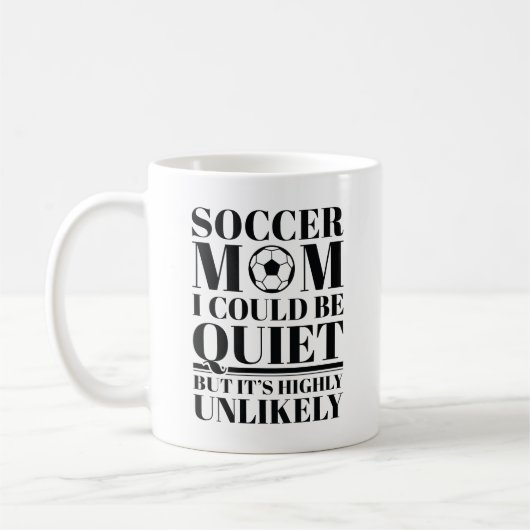 Mug Maman de football calme (Gauche)