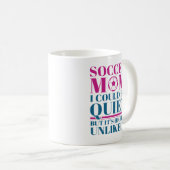 Mug Maman de football calme (Devant droit)