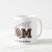 Mug Maman de football drôle (Devant droit)