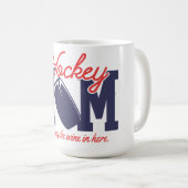 Mug Maman de hockey drôle (Devant droit)