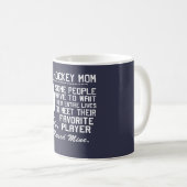 MUG MAMAN DE HOCKEY SUR GLACE (Devant droit)