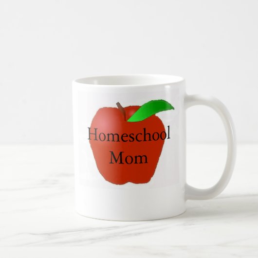 Mug Maman de Homeschool avec Apple (Droite)