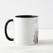 Mug Maman de Husky aux fleurs (Gauche)