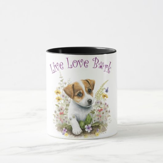 Mug Maman de Jack Russell Fleurie (Centre)