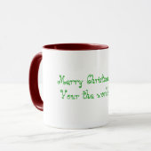 Mug Maman de Joyeux Noël, votre le monde meilleur ! (Devant gauche)