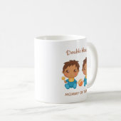 Mug Maman de jumeaux Bébés Garçons (Devant droit)
