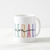 Mug Maman de pickleball coloré (Devant droit)