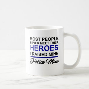 MUG MAMAN DE POLICE - A ÉLEVÉ MON HÉROS