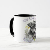 Mug Maman de Schnauzer Fleurs (Devant gauche)