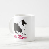Mug Maman de Sheltie de chien de berger de Shetland (Devant gauche)