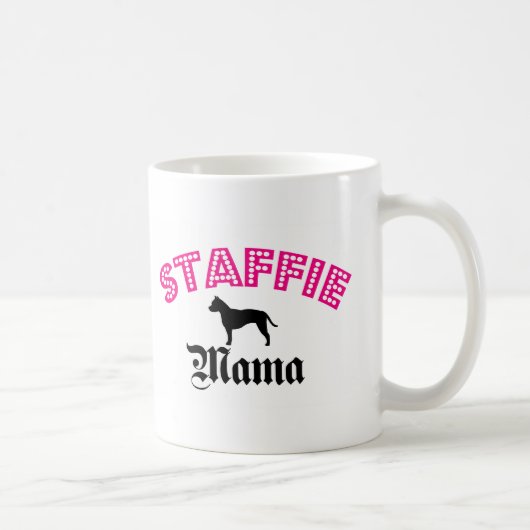 Mug Maman de Staffie (Droite)