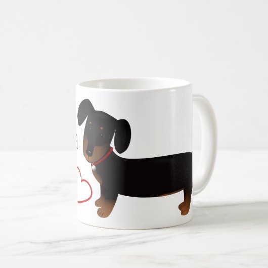 Mug Maman de teckel (Devant droit)