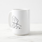 Mug Maman de Teckel à Poil Dur Café (Devant gauche)