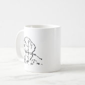 Mug Maman de Teckel à Poil Dur Café (Devant gauche)