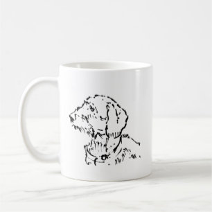 Mug Maman de Teckel à Poil Dur Café