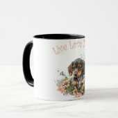 Mug Maman de Teckel Fleurie (Devant gauche)