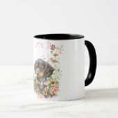 Mug Maman de Teckel Fleurie (Devant droit)