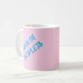 Mug Maman De Triplets Garçon, Bleu, Cadeau Motivationn (Devant gauche)