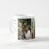 Mug Maman Définition Amusante et feutrée Photo de fami (Devant gauche)