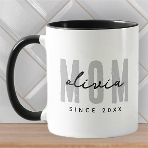 Mug Maman Depuis 20XX Moderne Simple Preppy