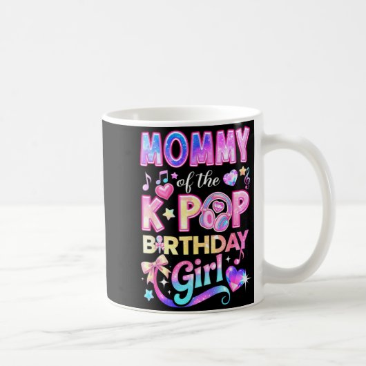Mug Maman des filles d'anniversaire de la musique coré (Droite)