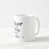 MUG MAMAN DES GARÇONS TASSE, CADEAU (Devant droit)