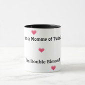 Mug Maman des jumeaux/double béni (Centre)