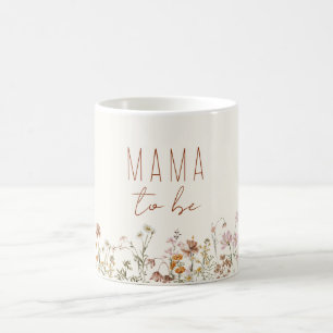 Mug Maman doit être Baby shower Fleur sauvage