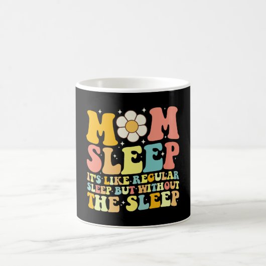 Mug Maman Dormir Drôle Fête des Mères Super Retro (Centre)