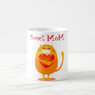 Mug Maman douce, chat drôle amoureux