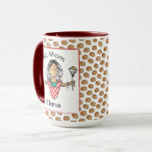 Mug Maman drôle Mère Ethnic Femme Cartoon Café (Devant gauche)