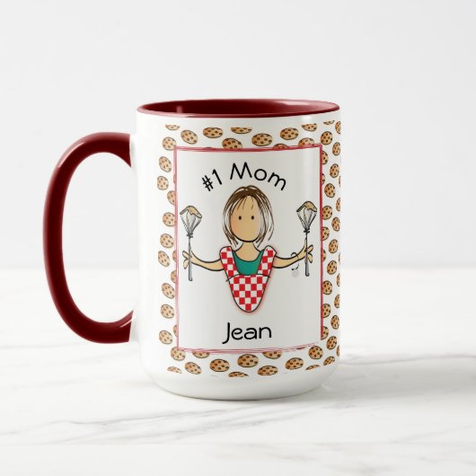 Mug Maman drôle Mère grand-mère Cartoon Café (Gauche)