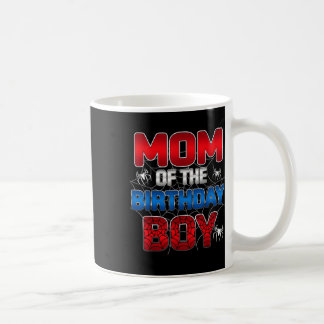 Mug Maman du garçon d'anniversaire, famille d'araignée