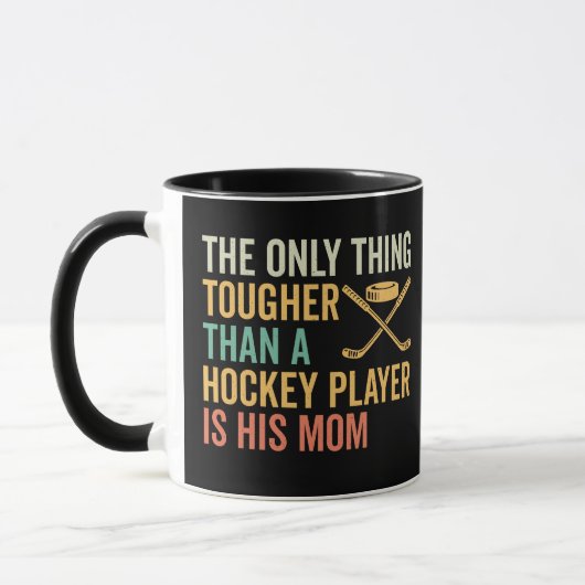 Mug Maman du joueur de hockey dur (Gauche)