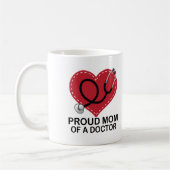 Mug Maman d'un docteur Heart Gift (Gauche)