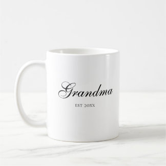 Mug Maman élégante en écriture avec année d'établissem