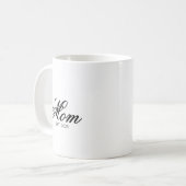 Mug Maman élégante script établi (Devant gauche)