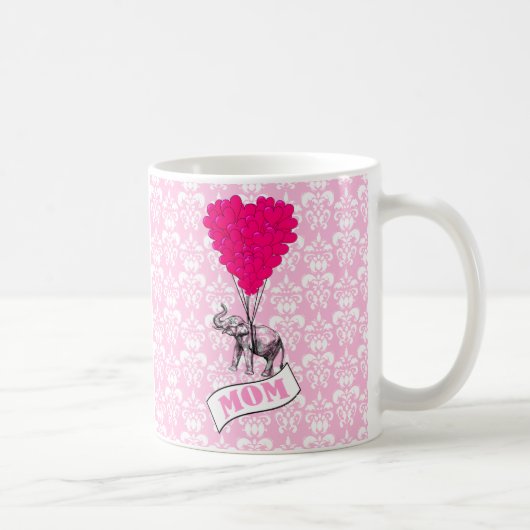 Mug Maman, éléphant et ballons (Droite)