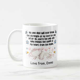 Mug Maman éléphante personnalisée