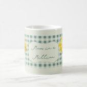 Mug Maman en or avec des jonquilles vertes en pot (Centre)