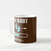 Mug Maman Enceinte Nouveau bébé Garçon Chargement Son  (Devant gauche)