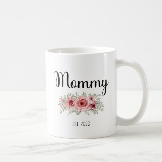 Mug Maman Est 2026 Promue Maman Grossesse (Droite)