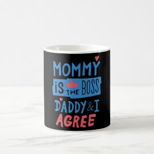Mug Maman est la patronne Papa et moi sommes d'accord