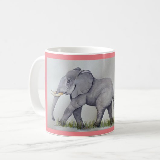 Mug Maman et bébé éléphant (Devant gauche)