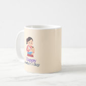 Mug Maman et bébé, jour de mère heureuse (Devant gauche)
