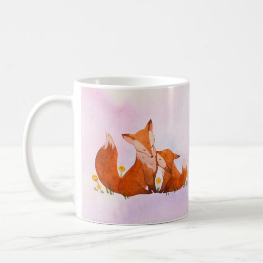 Mug Maman et bébé renard (Gauche)