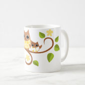 Mug Maman et Chouettes pour bébés (Devant droit)