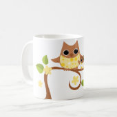 Mug Maman et Chouettes pour bébés (Devant gauche)