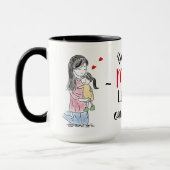 Mug Maman et fille avec citation (Gauche)