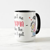 Mug Maman et fille avec citation (Devant droit)